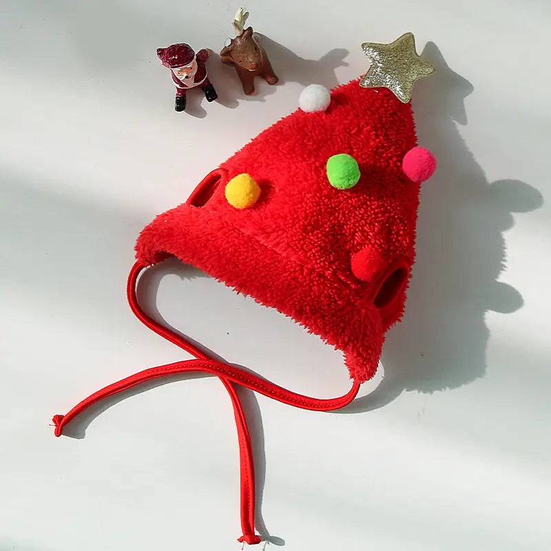 Festive Pet Set - Christmas Hat & Bib for Dogs and Cats