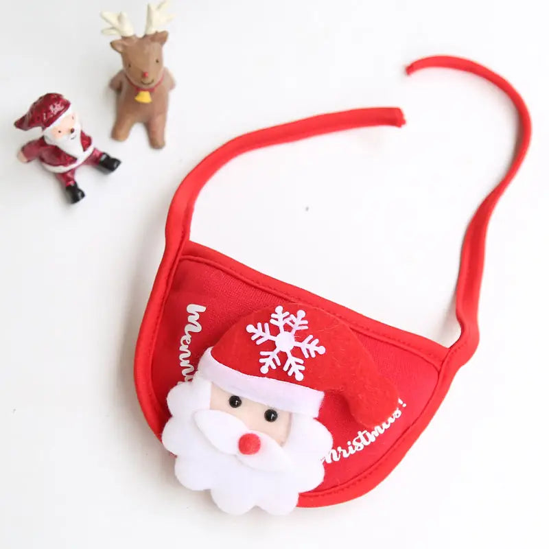 Festive Pet Set - Christmas Hat & Bib for Dogs and Cats