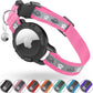 Reflective AirTag Cat Collar with Integrated Holder, Bell & Safety Elastic