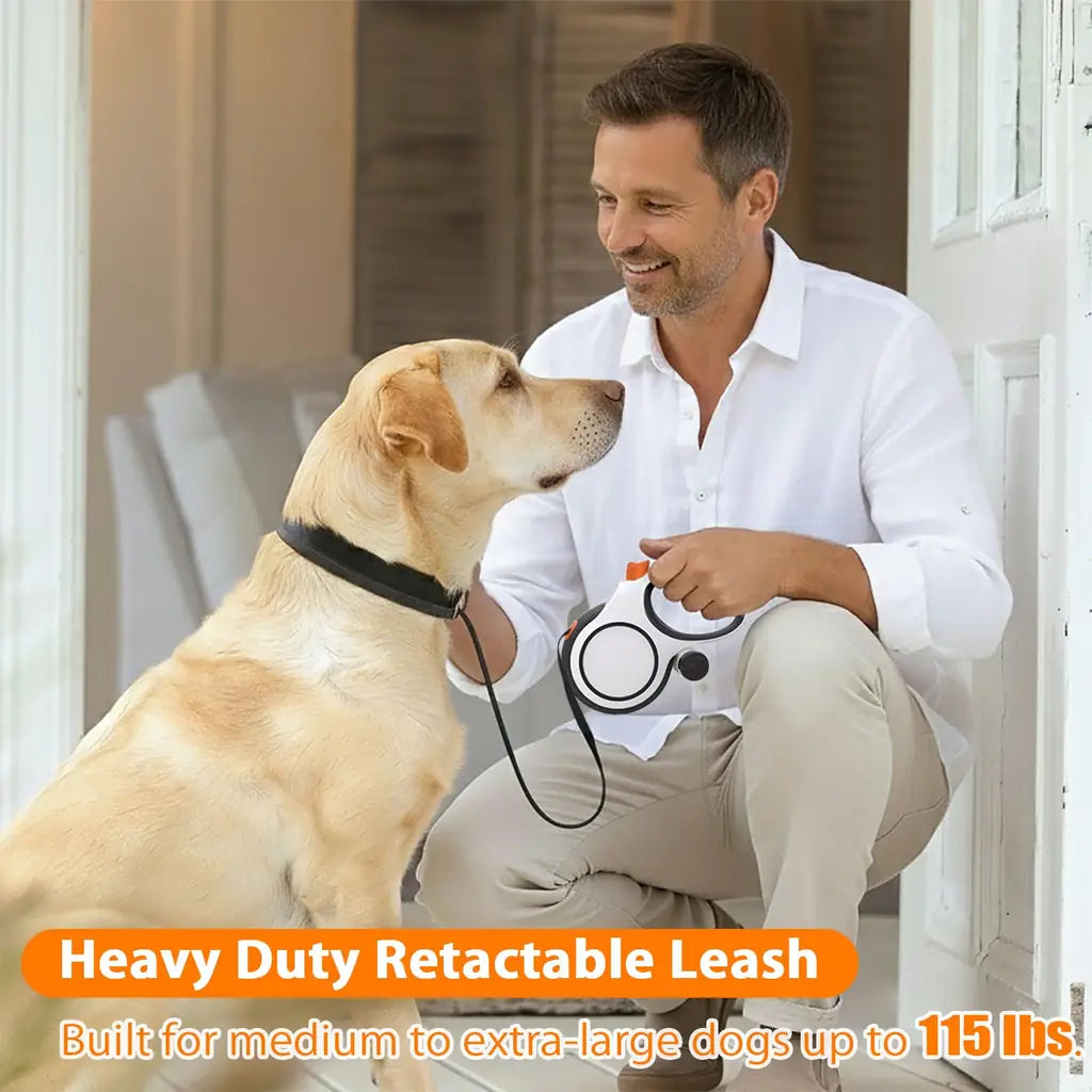 Retractable Dog Leash 26ft Heavy-Duty for Medium & Large Dogs – Meegood