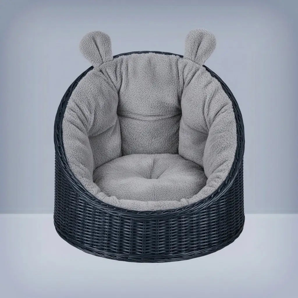 Bunny Ear Nest - Semi-Enclosed Plush Pet Bed