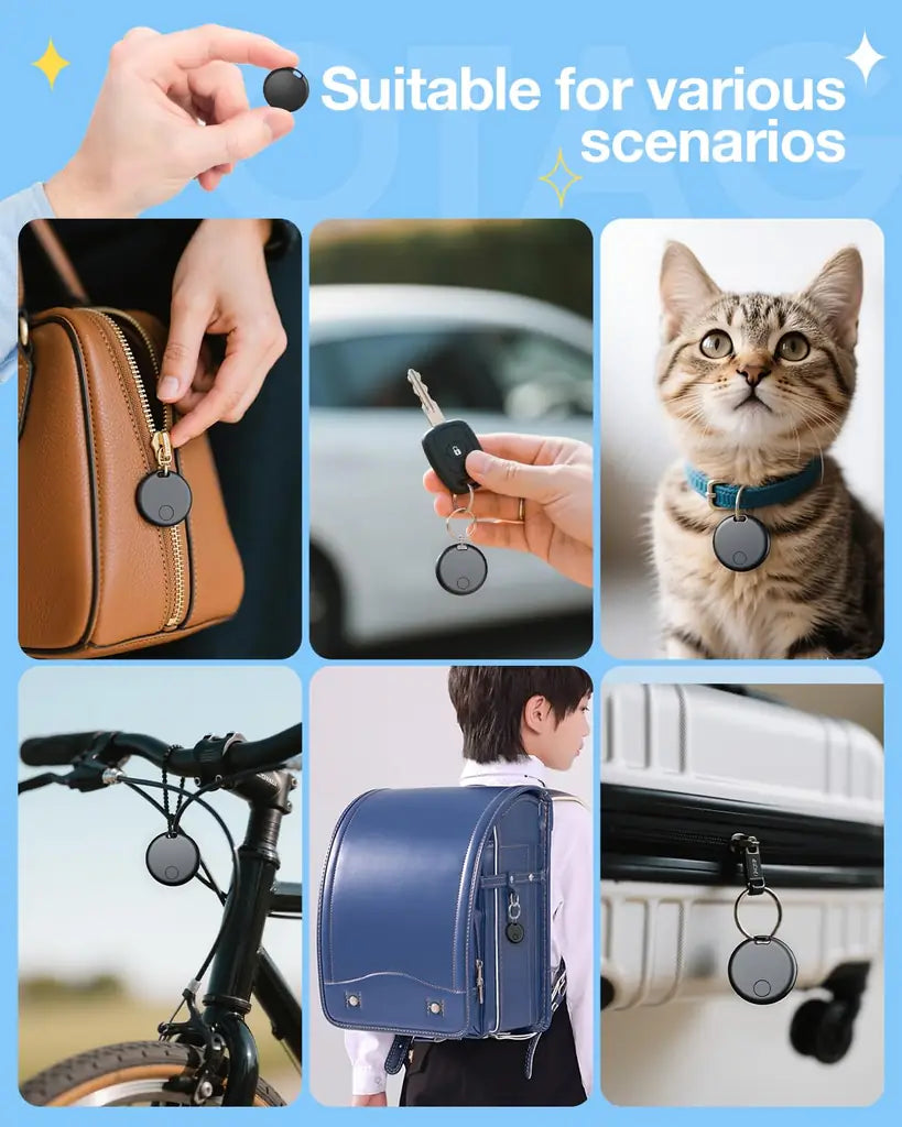 Bluetooth Pet Tracker 4-Pack with 2-Year Battery