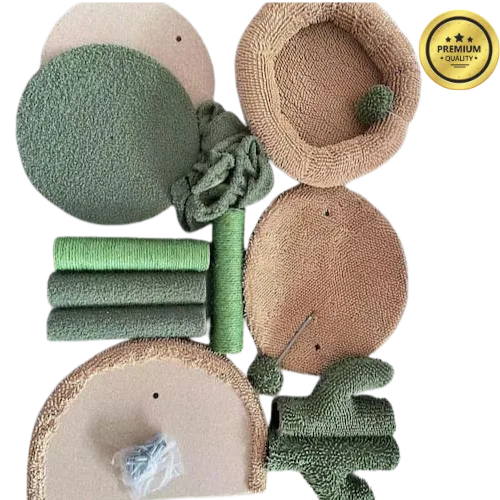Cactus Cat Tree & Climbing Frame – 32" Sisal Rope Tower