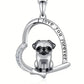 PET LOVERS THEME DOG AND HEART NECKLACE