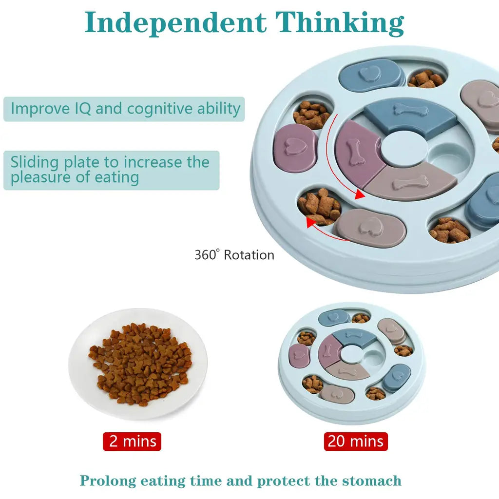 DR CATCH Dog Puzzle Toy | Sliding Treat IQ Game for Mental Enrichment