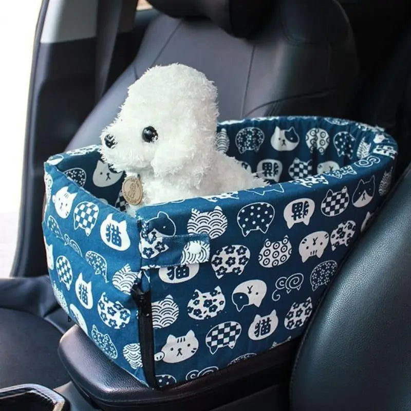 Small Dog Car Safety Seat – 2-in-1 Bed & Travel Booster