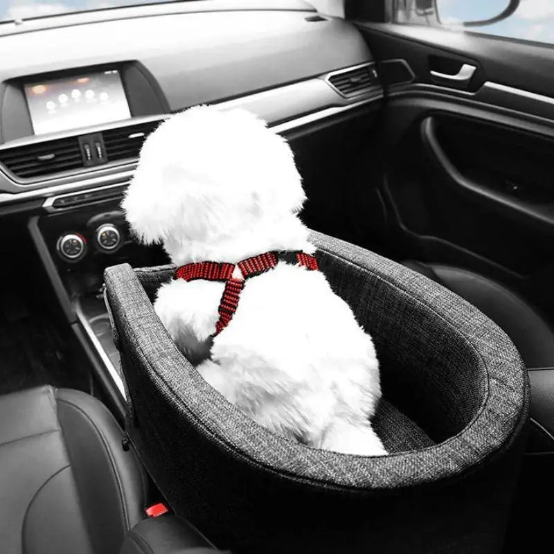 Small Dog Car Safety Seat – 2-in-1 Bed & Travel Booster