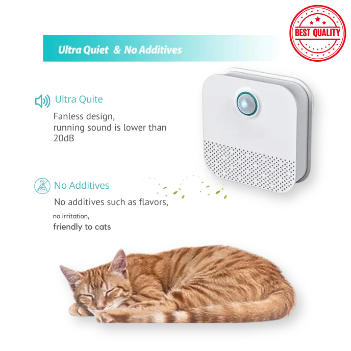 Smart Cat Odor Purifier for Cat Litter Box Deodorizer Dog Air Cleaner