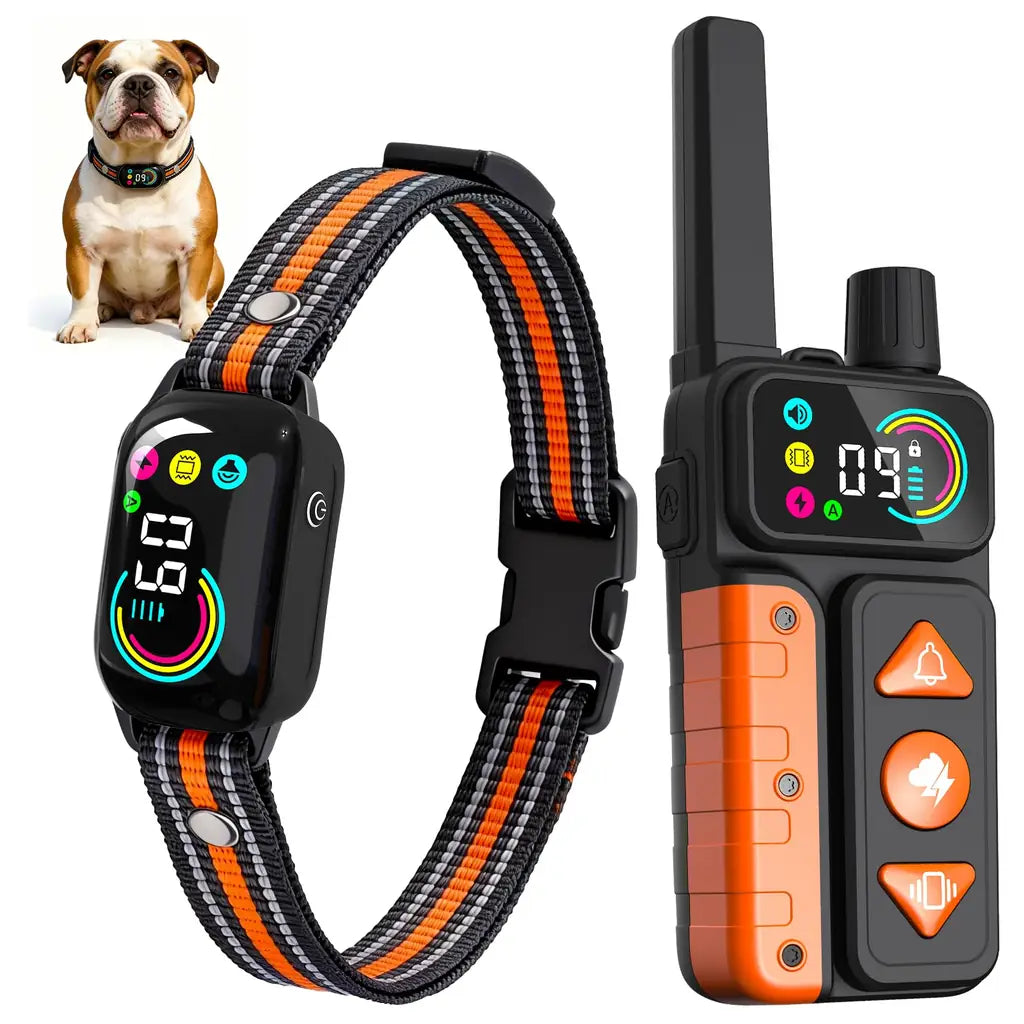2-in-1 Dog Bark Collar & Shock Collar — Tallentrol IPX7 Waterproof E-Collar with Remote, 3300FT Range, for Small Medium Large Dogs (5–120 lbs)