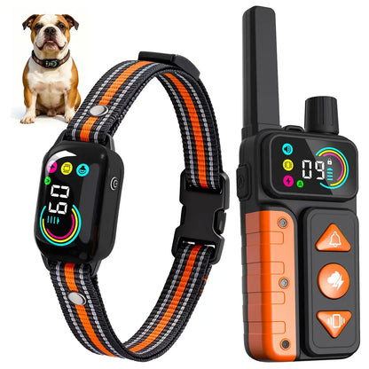 2-in-1 Dog Bark Collar & Shock Collar — Tallentrol IPX7 Waterproof E-Collar with Remote, 3300FT Range, for Small Medium Large Dogs (5–120 lbs)