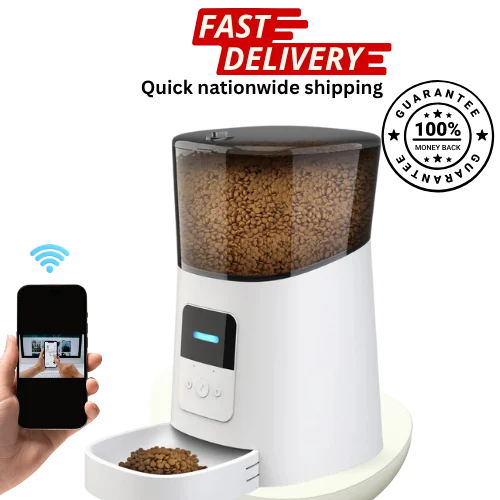 Smart Pet Feeding Bundle – Automatic Pet Feeder + Water Bottle + Drinking Fountain | PawVortex