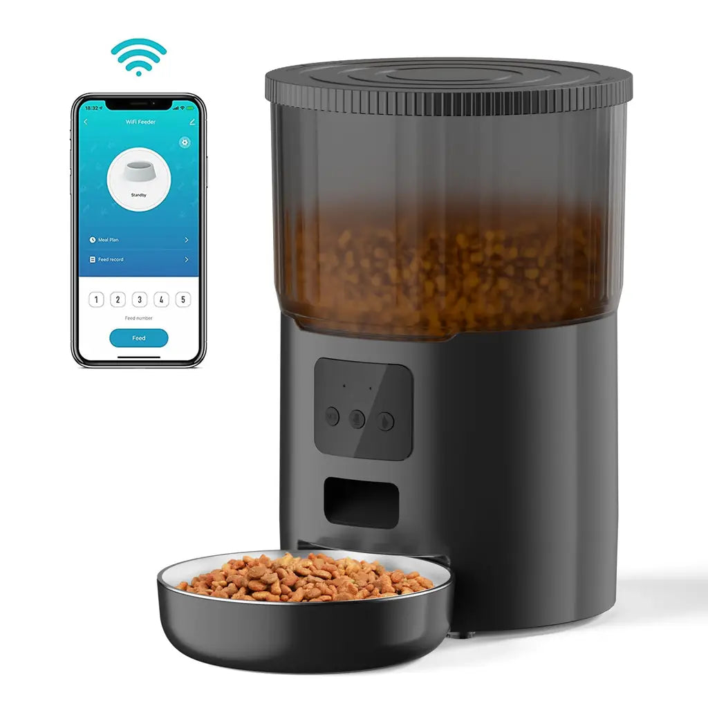 Double Meal Smart Pet Feeder – Programmable & Automatic Feeding for Cats & Dogs
