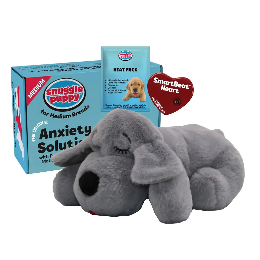 Snuggle Puppy Heart beat Dog Toy Real-Feel Pulse Heat Pack & Batteries