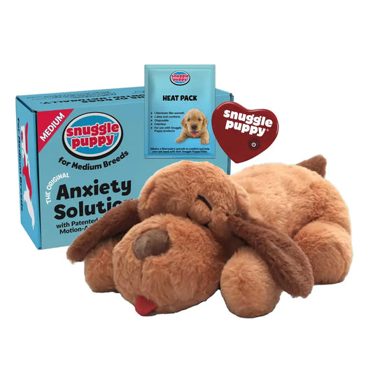 Snuggle Puppy Heart beat Dog Toy Real-Feel Pulse Heat Pack & Batteries