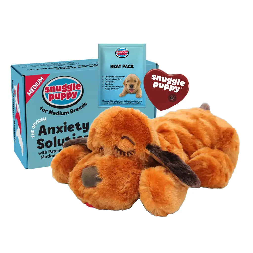 Snuggle Puppy Heart beat Dog Toy Real-Feel Pulse Heat Pack & Batteries