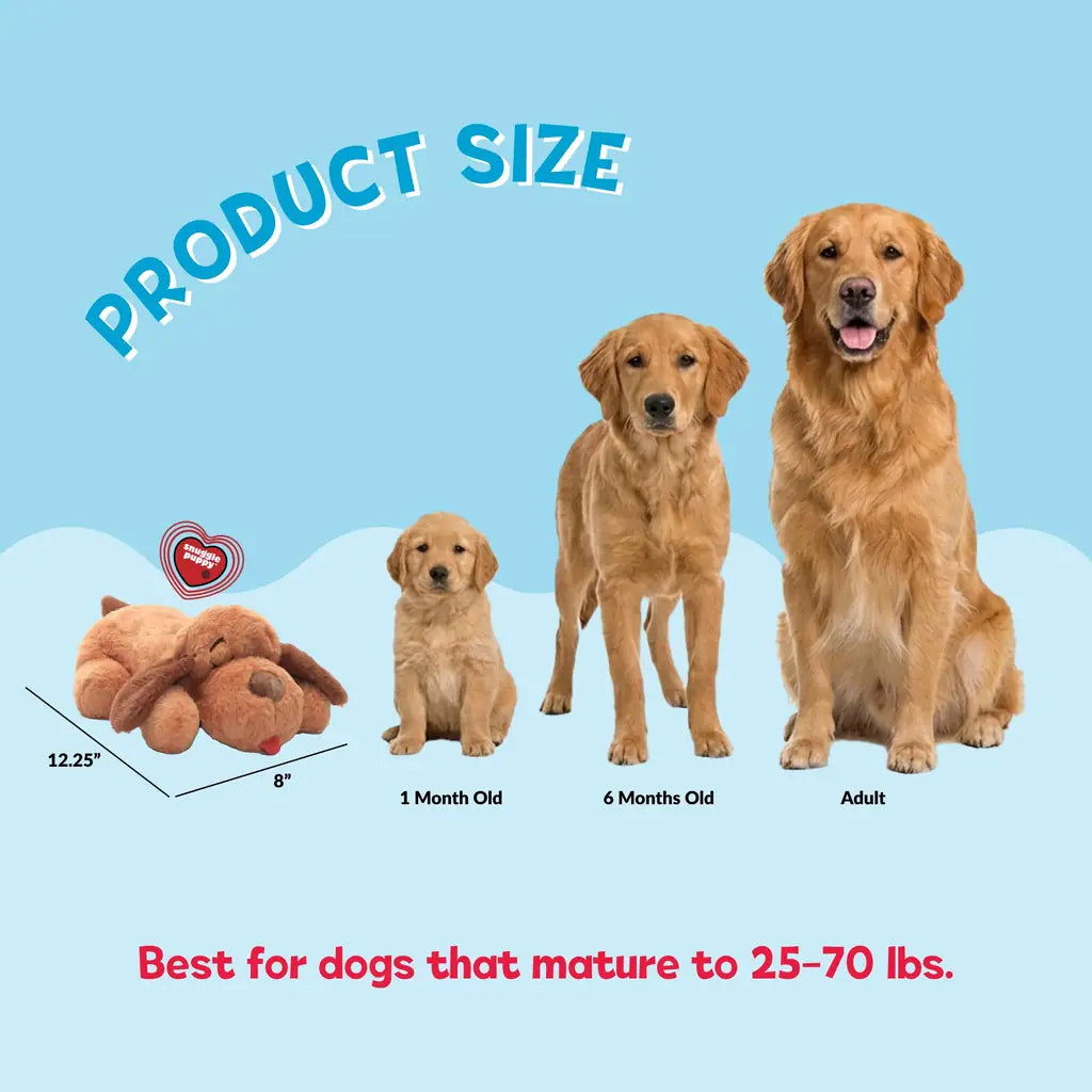 Snuggle Puppy Heart beat Dog Toy Real-Feel Pulse Heat Pack & Batteries