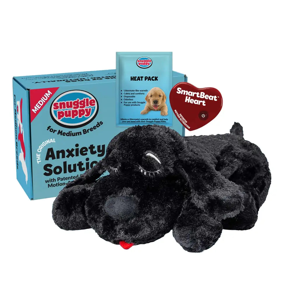 Snuggle Puppy Heart beat Dog Toy Real-Feel Pulse Heat Pack & Batteries