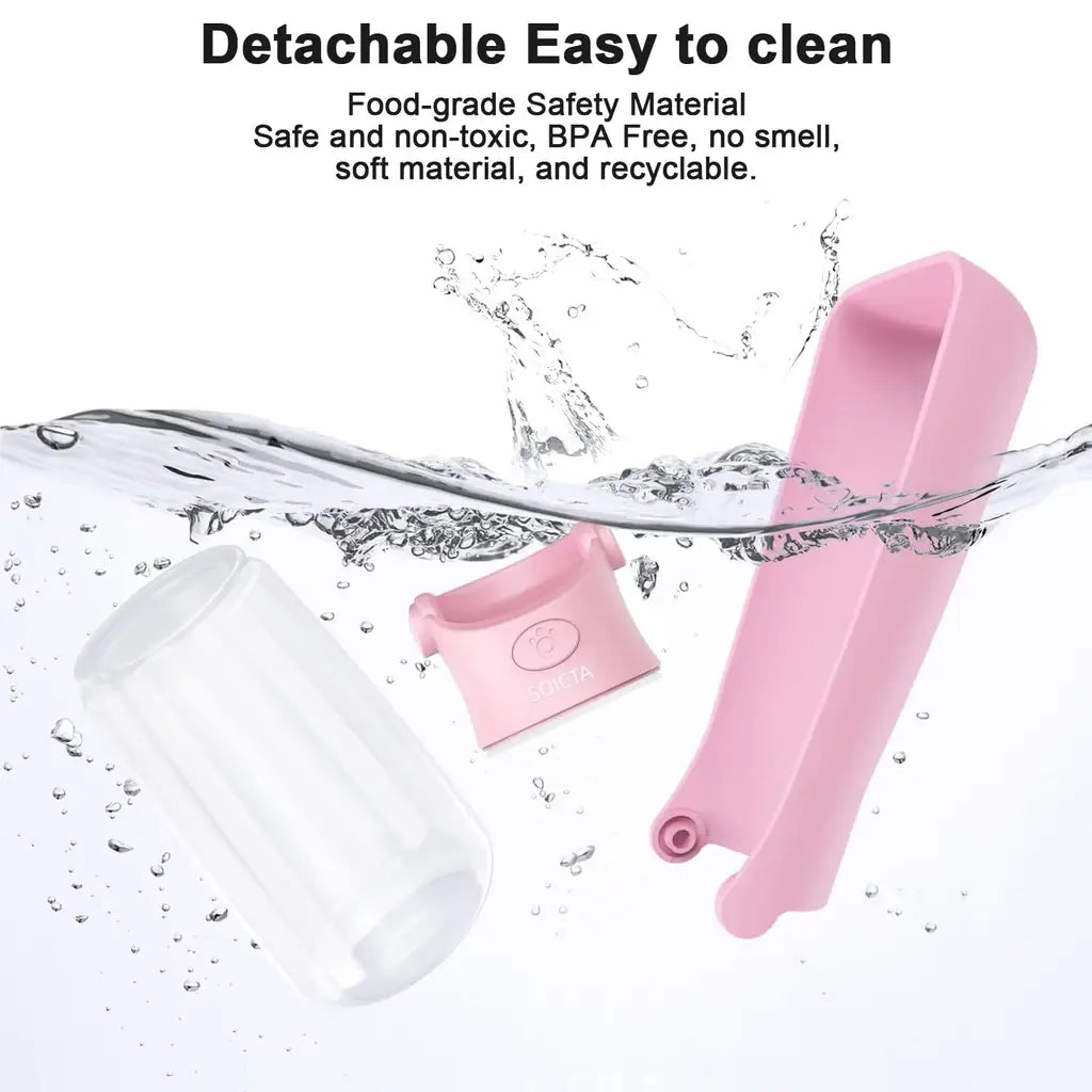 SOICTA Portable Dog Water Bottle for Walking – 19 OZ & 12 OZ | Leak-Proof Pet Water Dispenser