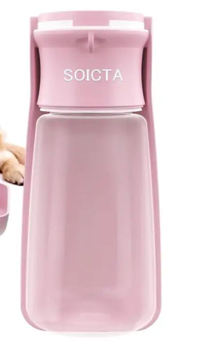 SOICTA Portable Dog Water Bottle for Walking – 19 OZ & 12 OZ | Leak-Proof Pet Water Dispenser