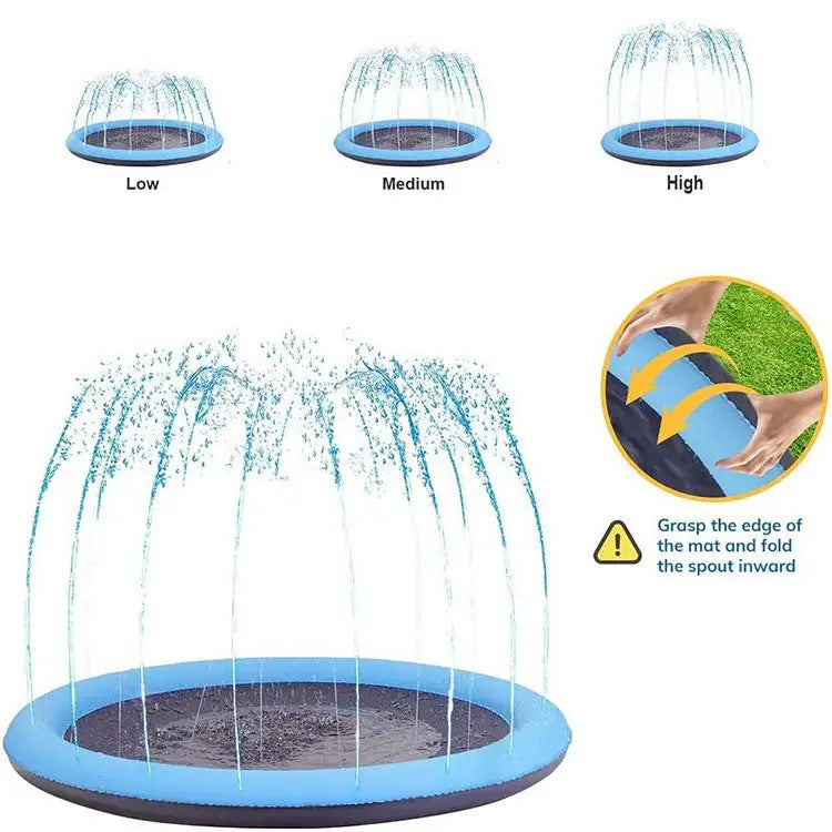 Pet Splash Mat – Non-Slip Water Sprinkler Pad for Dogs & Kids