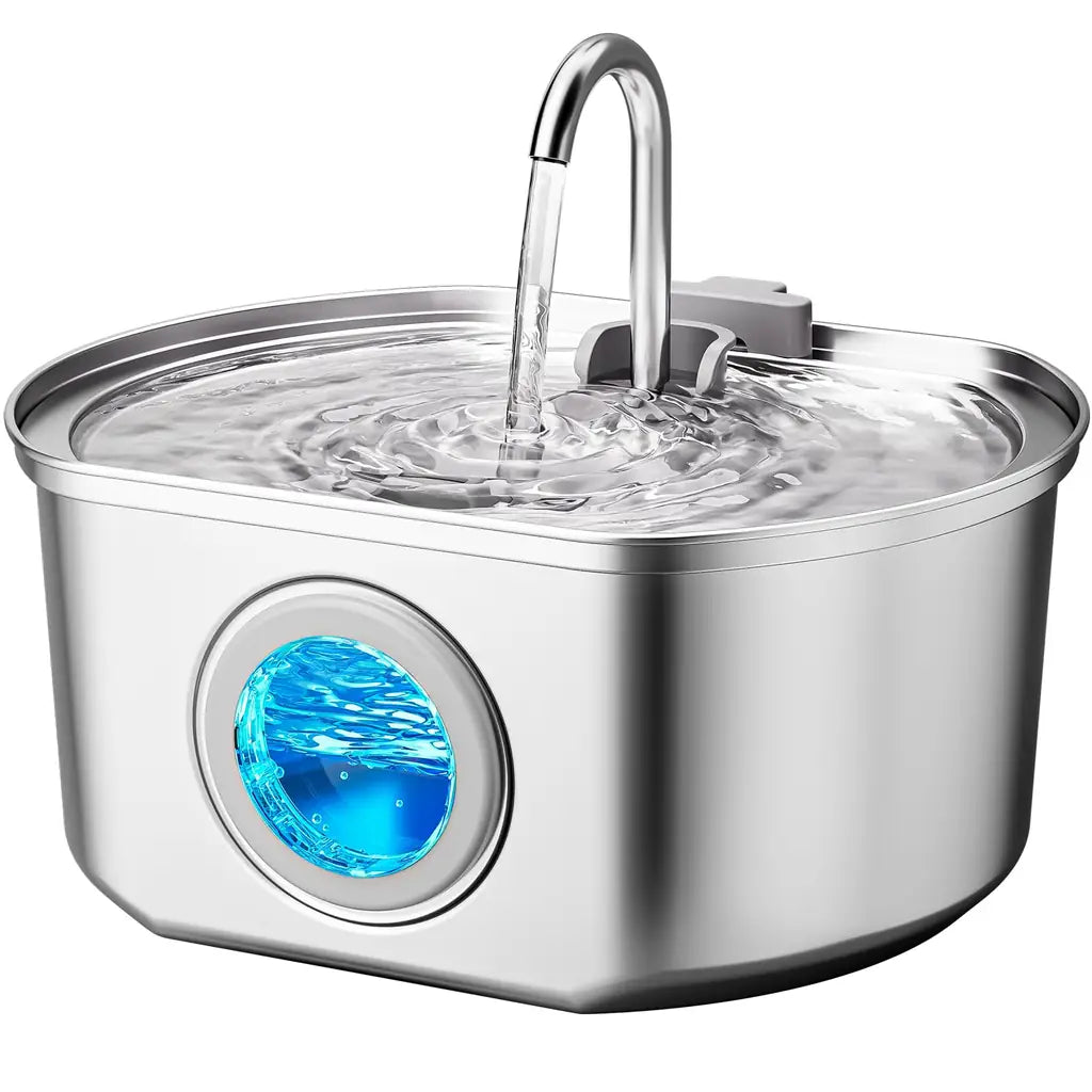 Automatic Dog Watering Dispenser Bowl – 108oz Stainless Steel