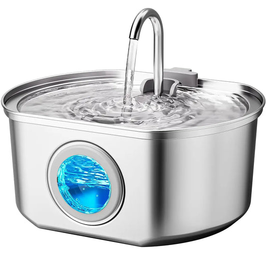 Automatic Dog Watering Dispenser Bowl – 108oz Stainless Steel