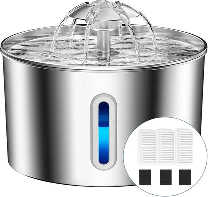 Cat Water Fountain Stainless Steel – 74oz, Quiet Pump, Healthy Hydration