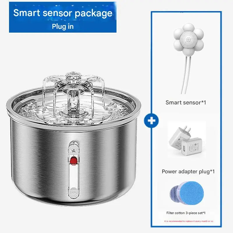 Smart Pet Feeding Bundle – Automatic Pet Feeder + Water Bottle + Drinking Fountain | PawVortex