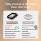 Stainless Steel Cat Litter Box – Splash-Proof, Large & XL Sizes