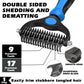 3-in-1 Dog Grooming Set | Slicker Brush, Dematting Rake & Flea Comb