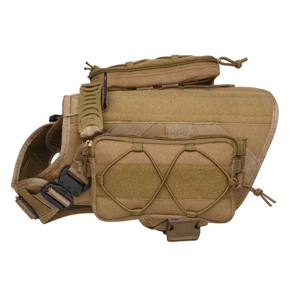 Tactical Dog Vest – MOLLE Outdoor Harness