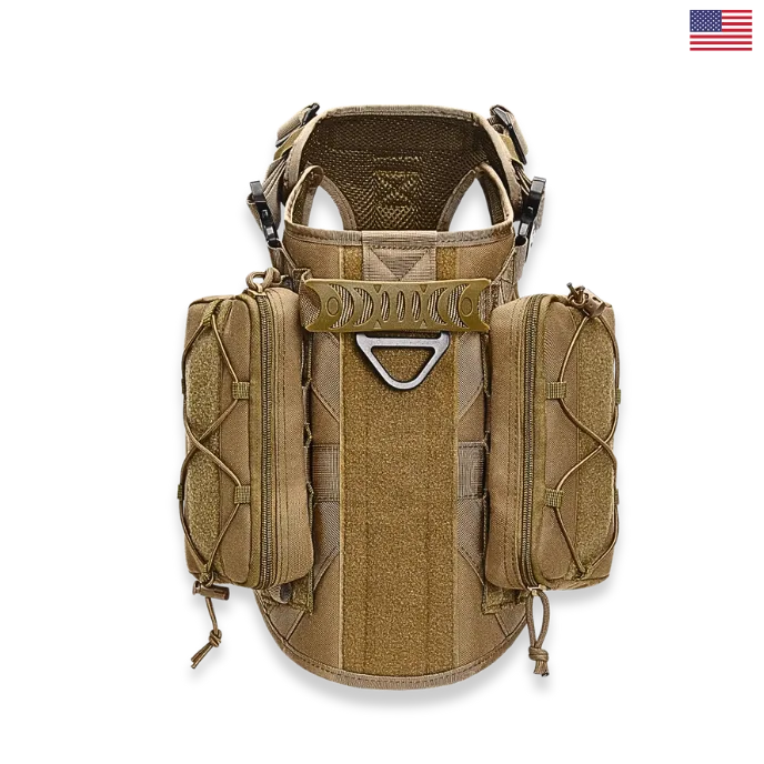 Tactical Dog Vest – MOLLE Outdoor Harness