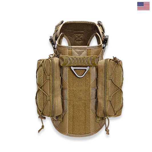 Tactical Dog Vest – MOLLE Outdoor Harness