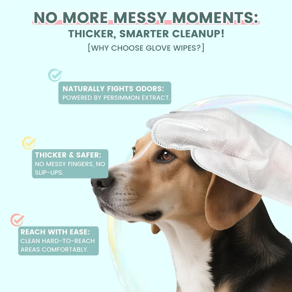 Unscented Plant-Based Pet Wipes for Dogs & Cats – Paw, Butt & Coat Cleaning