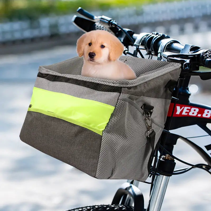 Bicycle Pet Carrier Bag – Portable Bike Basket for Dogs & Cats
