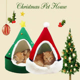 The Cozy Cabin Pet House - Festive Holiday Hideaway