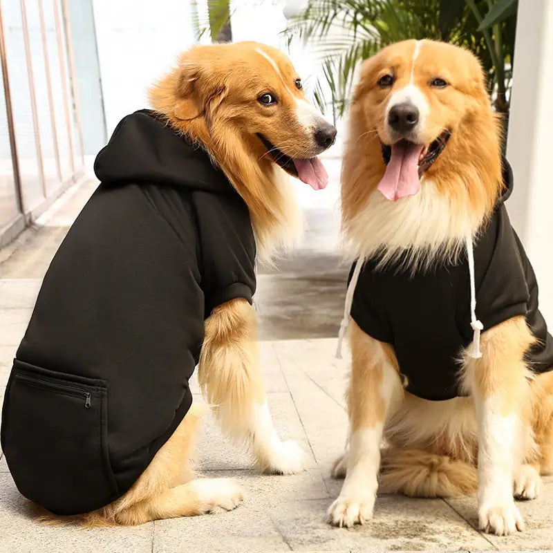 Adventure Ready Hoodie - Fleece-Lined Dog & Cat Sweater with Zipper Pocket
