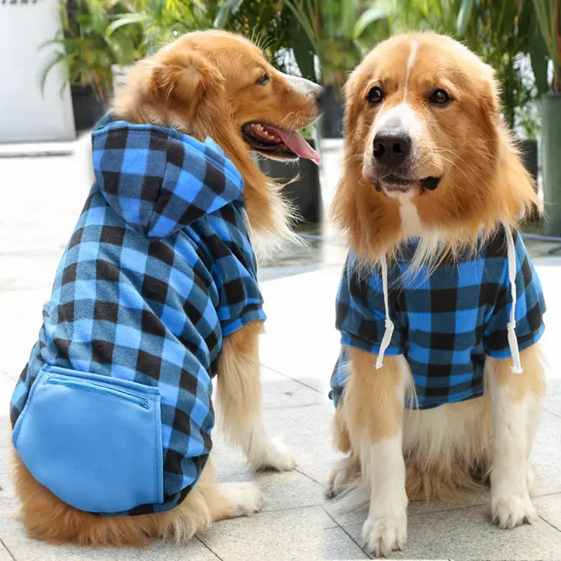 Adventure Ready Hoodie - Fleece-Lined Dog & Cat Sweater with Zipper Pocket