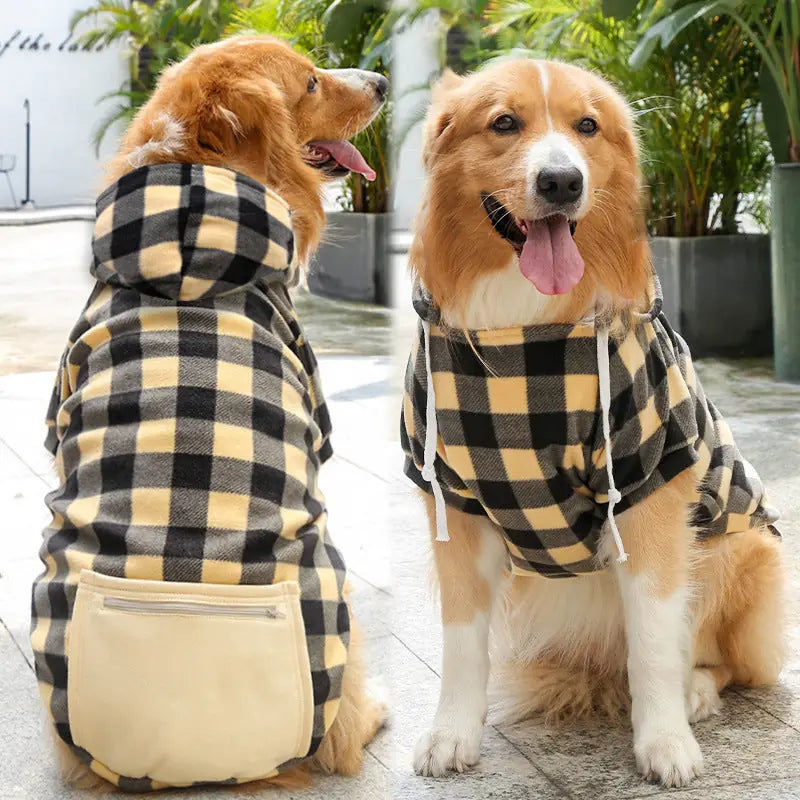 Adventure Ready Hoodie - Fleece-Lined Dog & Cat Sweater with Zipper Pocket