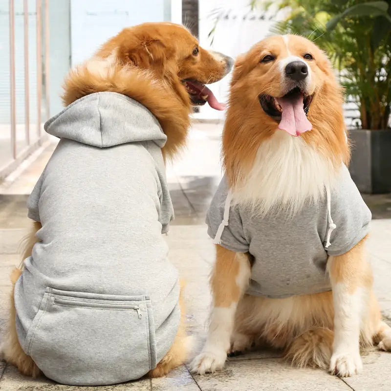 Adventure Ready Hoodie - Fleece-Lined Dog & Cat Sweater with Zipper Pocket