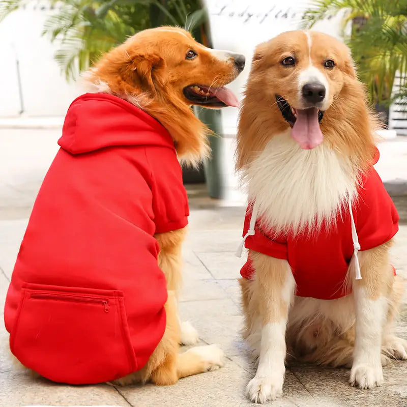 Adventure Ready Hoodie - Fleece-Lined Dog & Cat Sweater with Zipper Pocket