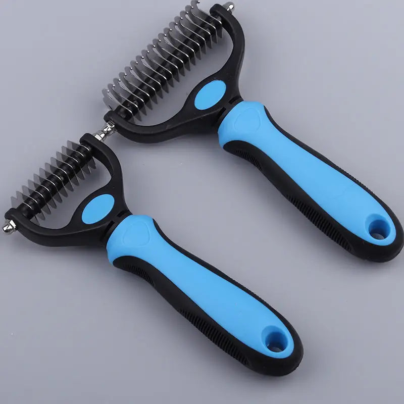 ProGroom Detangling Comb - Stainless Steel De-Matting Tool for Long-Haired Pets