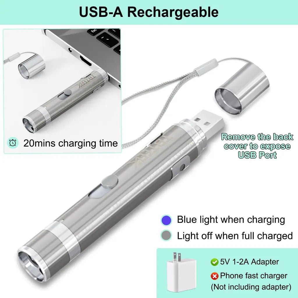 Rechargeable Laser Cat Toy - 5 Patterns 3 Modes