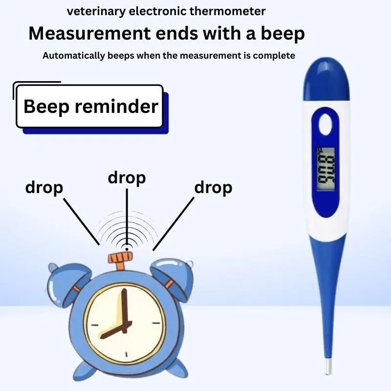 Farm Animal Electronic Thermometer – Rapid, Accurate Rectal Temperature Measurement