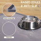 MateeyLife Silicone Cat & Dog Food Mat – Waterproof, Anti-Slip, Raised Edge Pet Feeding Mat