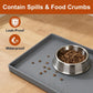 Pet Kitchen Mat & Dog Food Mat - ukeetap Extra Thick Silicone Waterproof Raised Edge BPA Free