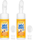 Wet Ones Antibacterial Dog Paw Cleaner with Built-In Brush – Foaming No-Rinse Formula