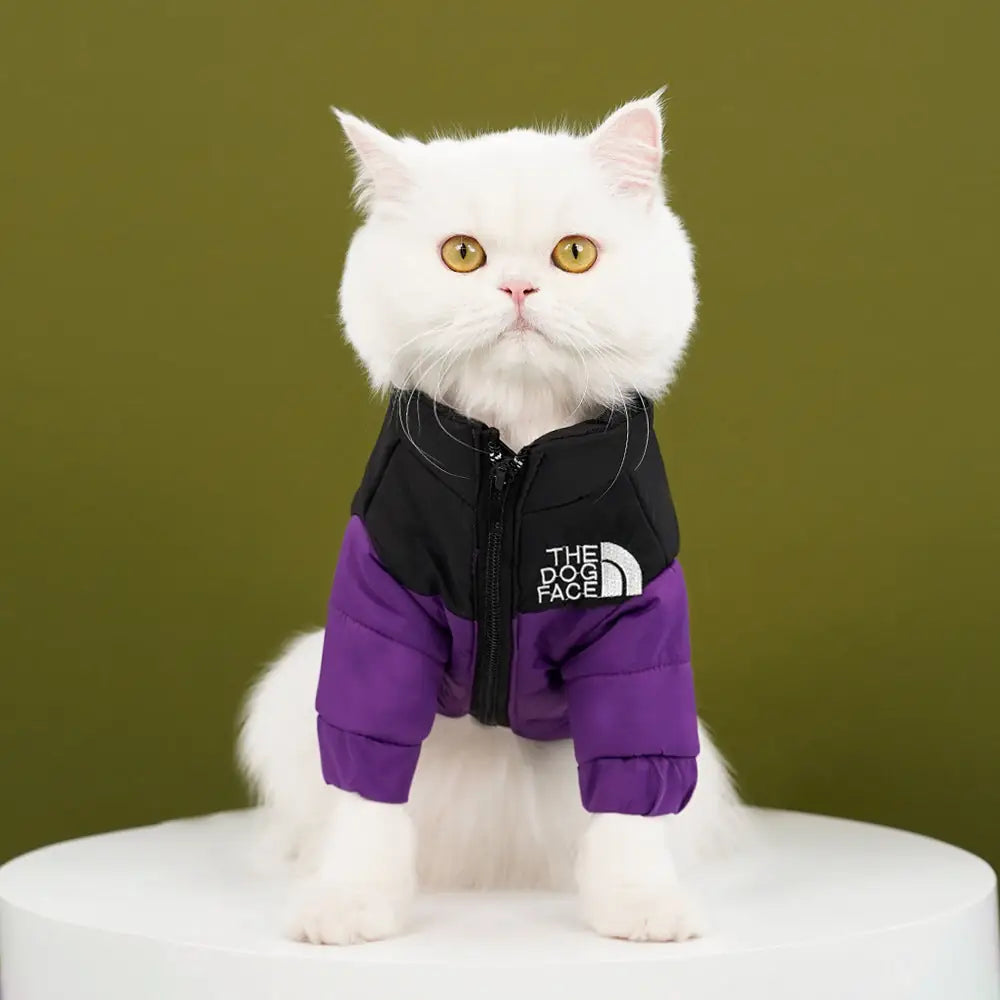Cozy Cuddler Cat Jacket - Plush Winter Vest