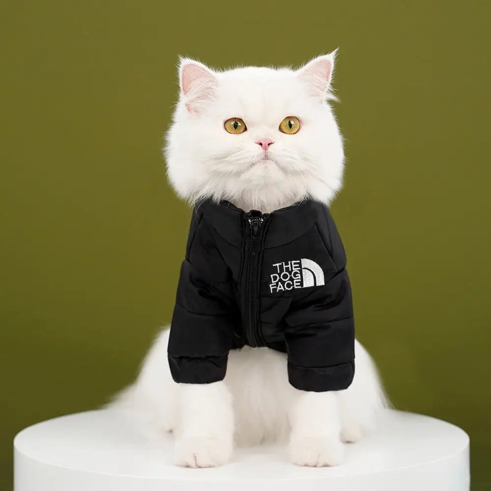 Cozy Cuddler Cat Jacket - Plush Winter Vest