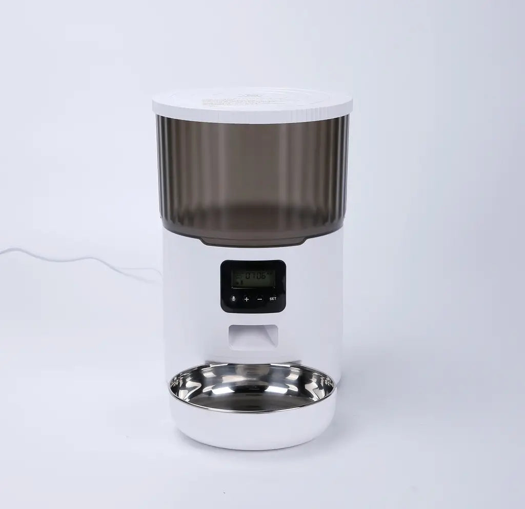 Double Meal Smart Pet Feeder – Programmable & Automatic Feeding for Cats & Dogs